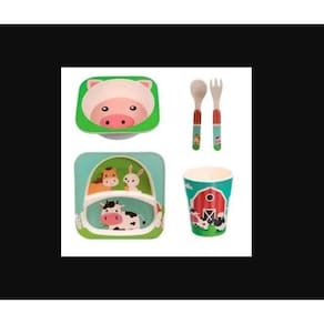 Jogo para Refeição Infantil Eco-Friendly Farm - Mimo Style - MBF20198