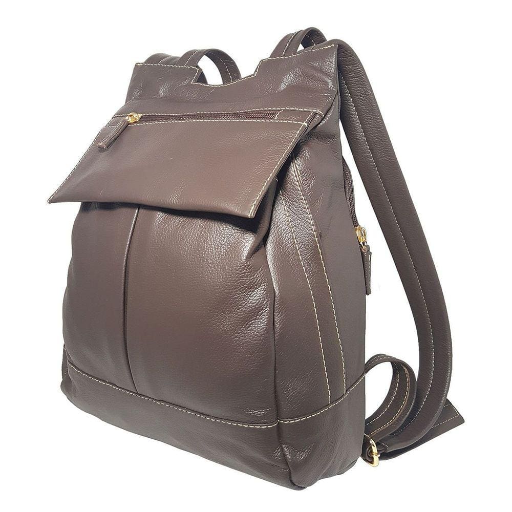 Mochila Bolsa Feminina Feita de Couro Bovino Leve Espaçosa - Le Voyage