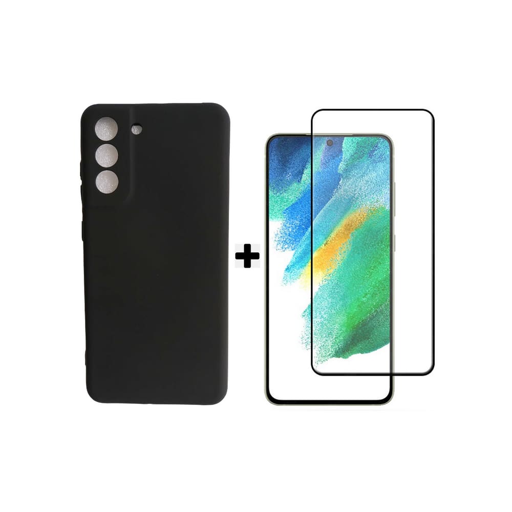 Kit Capa Aveludada + Película 3D / 9D Para Galaxy S21 FE 6.4