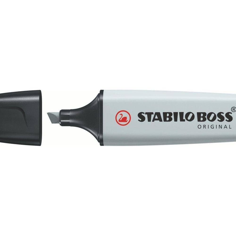 Marcador Stabilo Boss Pastel 2 a 5mm Cinza