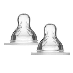Kit com 2 Bicos de Mamadeira (X) Ortodôntico (6m+) - MAM