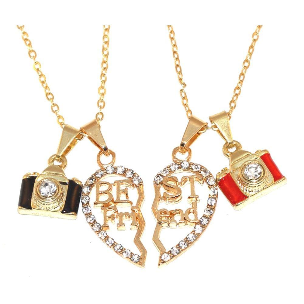 Colar Amigas Pra Sempre Best Friends Forever Folheado