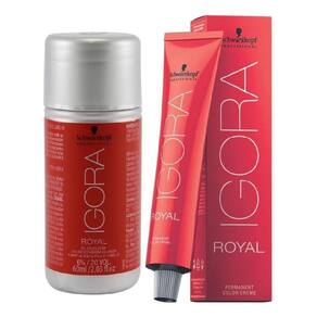 Kit Segredo da Cor - Igora Royal 8.77 HD, Água Oxigenada 30vol e  Tonalizante Cobre