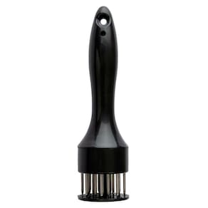 Batedor Amaciador De Carne Bife Com Furador Manual Aço Inox