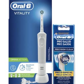 Escova Elétrica Recarregável Oral B Vitality + 2 Refis 220v
