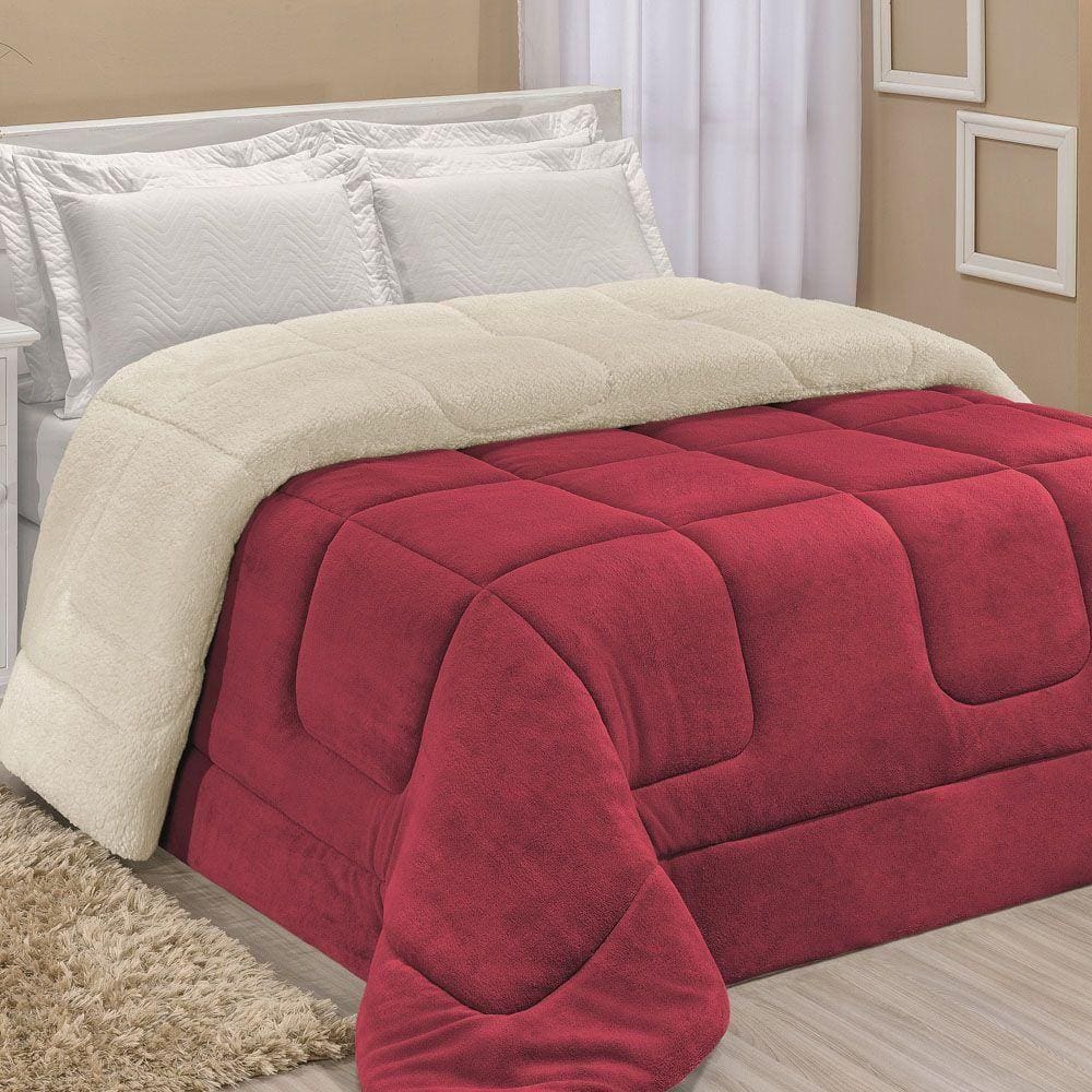 Coberdrom Robust King Manta Sherpa 1 Peça Vermelho