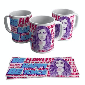 Caneca Beyoncé Cantora Fã Queen B Rainha Pop 325ml