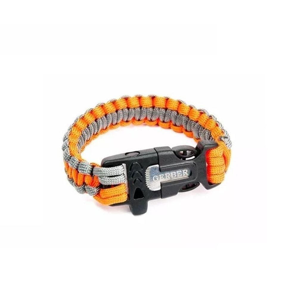 Pulseira Paracord Pederneira e Apito Sobrevivência GERBER
