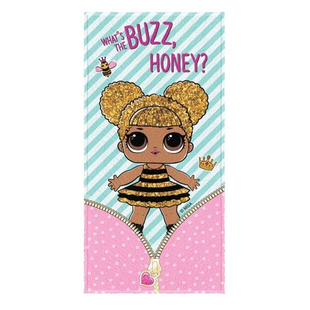 Toalha de Banho Lol Surprise Queen Bee Felpuda