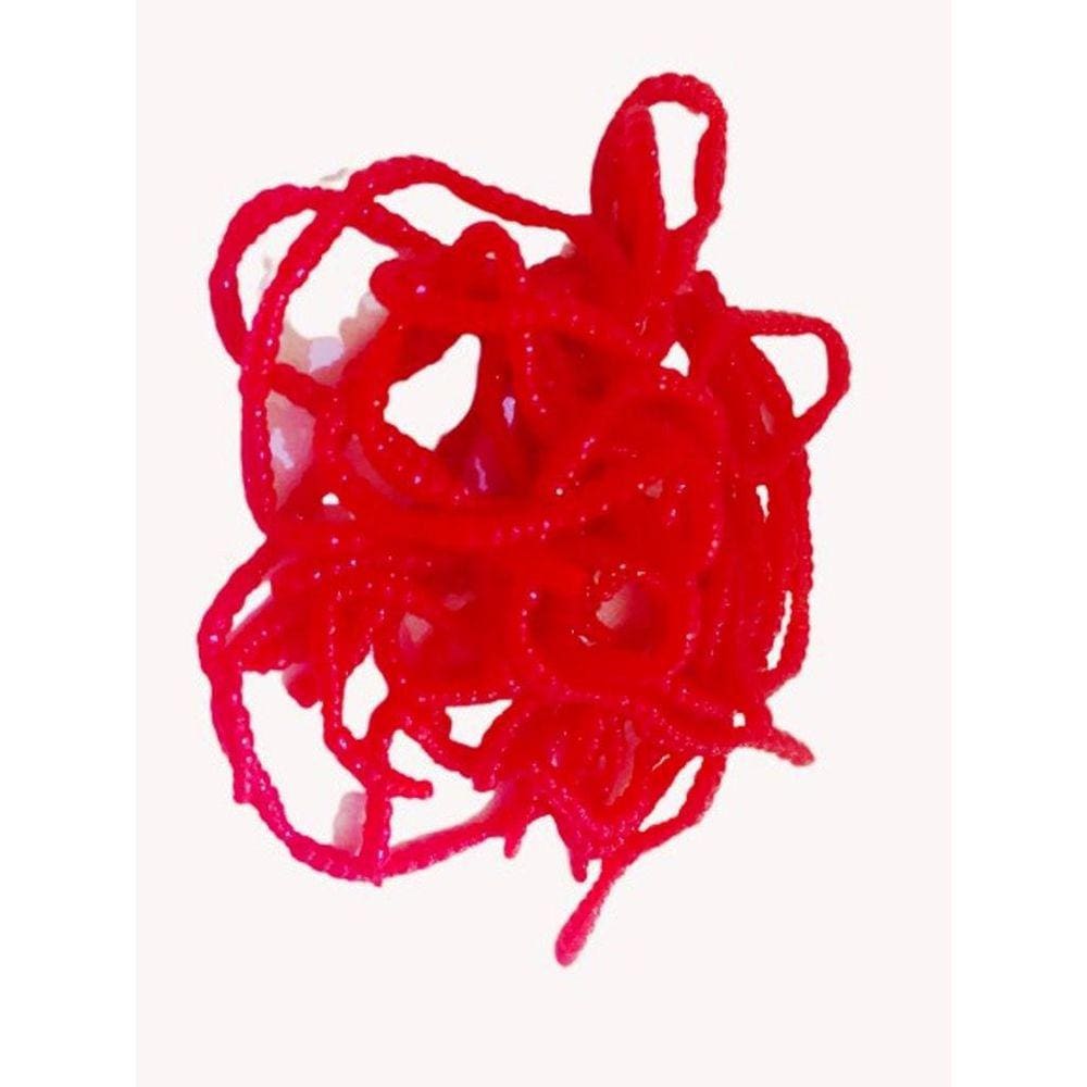 Isca Artificial Minhoca Com 50 Unidades 6 Cm Silicone