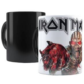 Caneca Mágica Iron Maiden Banda De Rock Termossensível