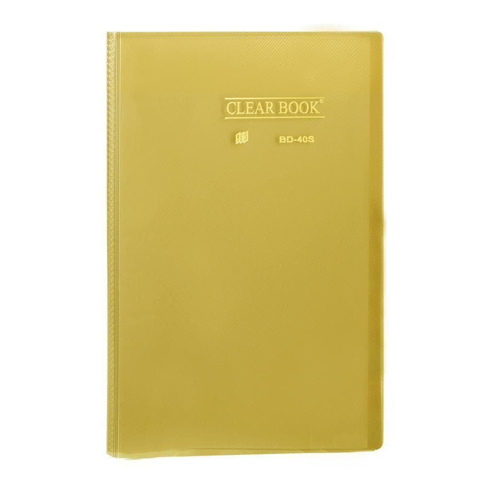 Pasta Catálogo Ofício Yes 40 Envelopes Bd40S Clear Amarelo