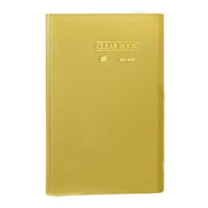 Pasta Catálogo Ofício Yes 40 Envelopes Bd40S Clear Amarelo