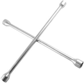 Chave Roda Cruz 4 Bocas 17X19X21X23 Universal Cromada Cinoy