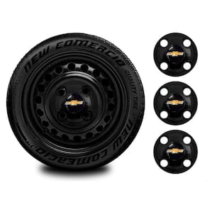 Kit Calotinha Meriva Aro 13-15 Roda Preta 4X100 4 Furos