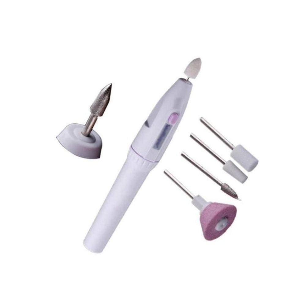 Lixa Elétrica Para Unhas - Multiuso Com 5 Acessórios