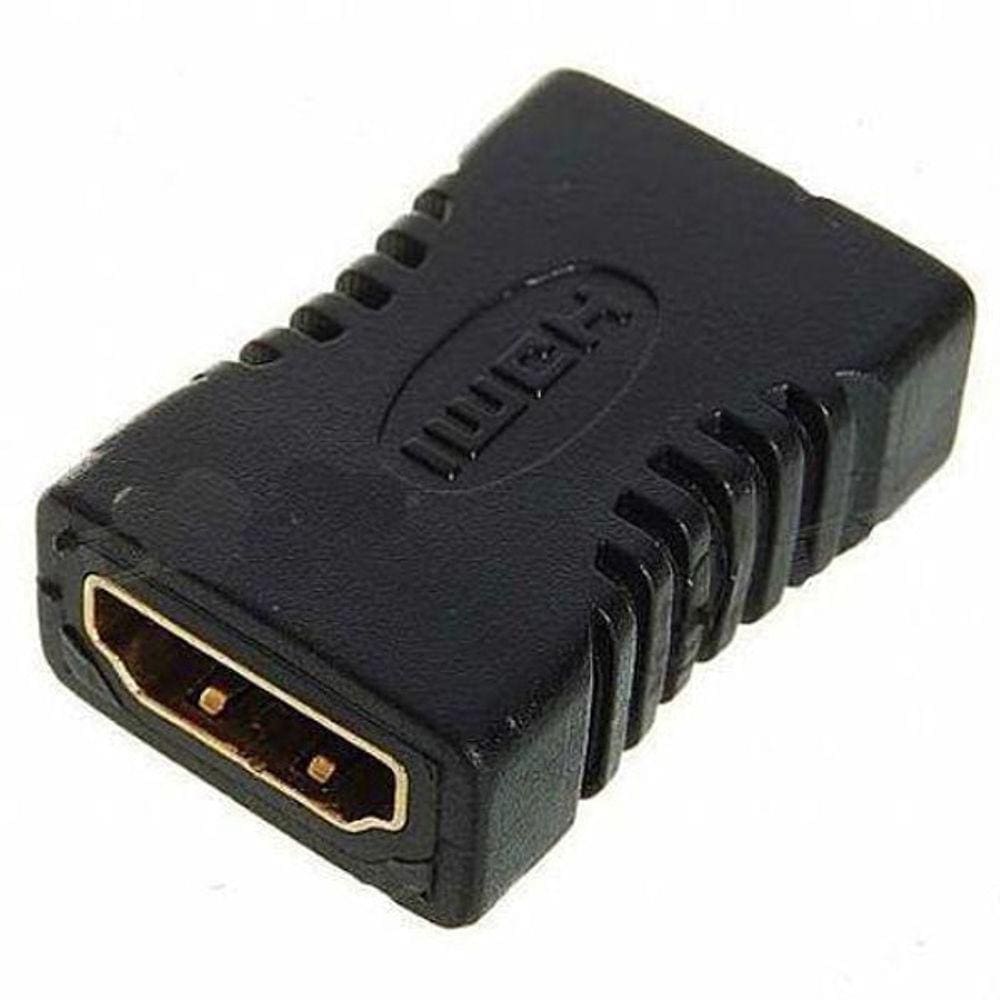 Emenda Hdmi Fêmea X Hdmi Fêmea Banhado A Ouro Hdmi 1.4