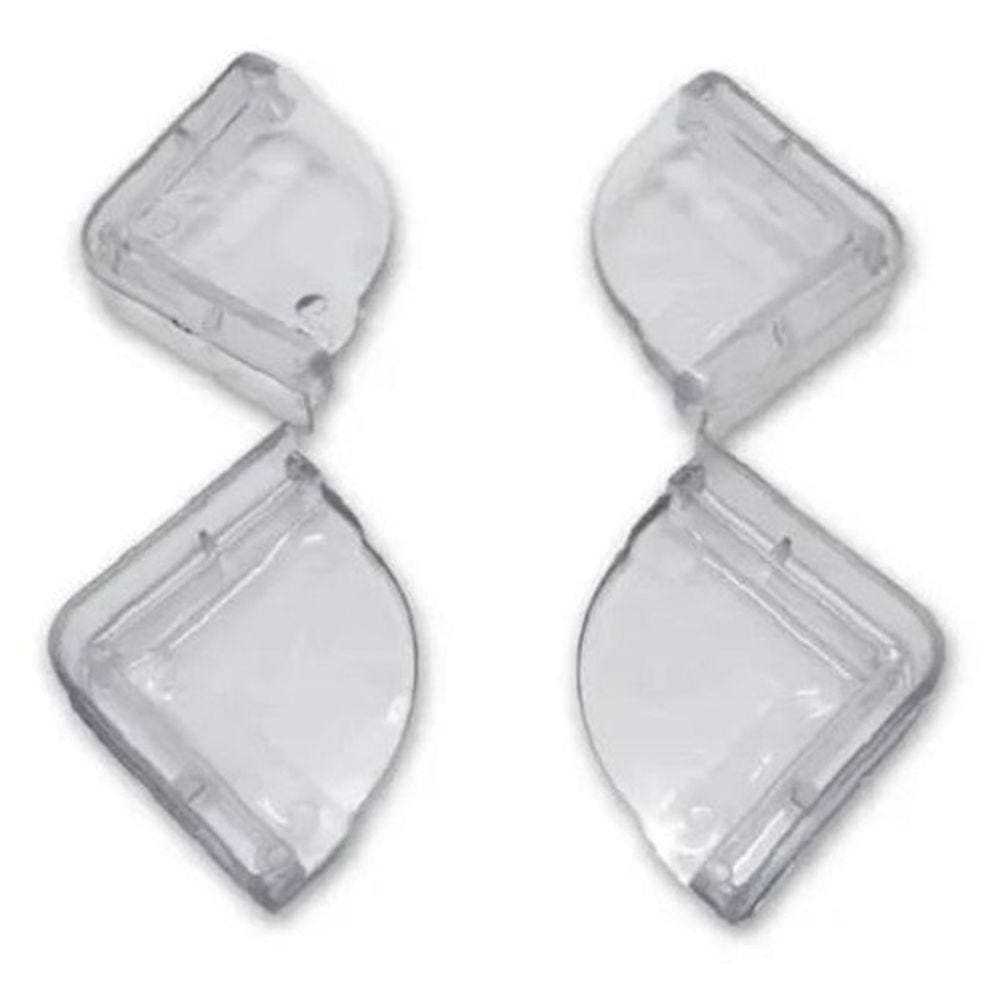 Kit 4 Protetores Canto De Mesa Quina Bebe Criança Cantoneira