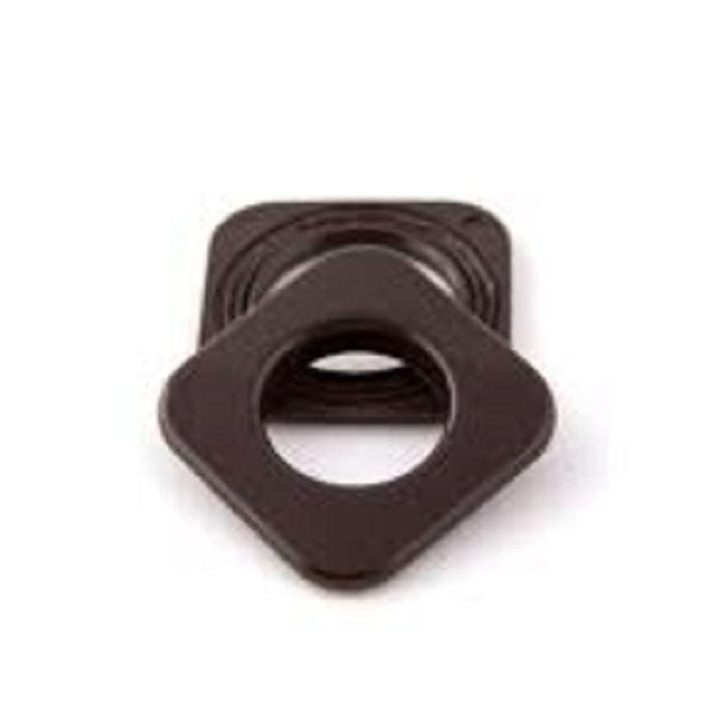 Ilhos 28mm  Quadrado Imbuia Pvc  100 Pares