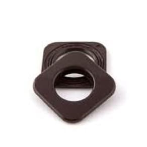 Ilhos 28mm  Quadrado Imbuia Pvc  100 Pares