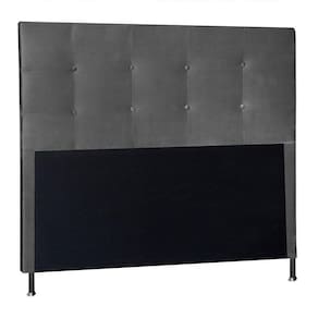Cabeceira Casal 1,40m Berlim Suede Cinza Pallazio