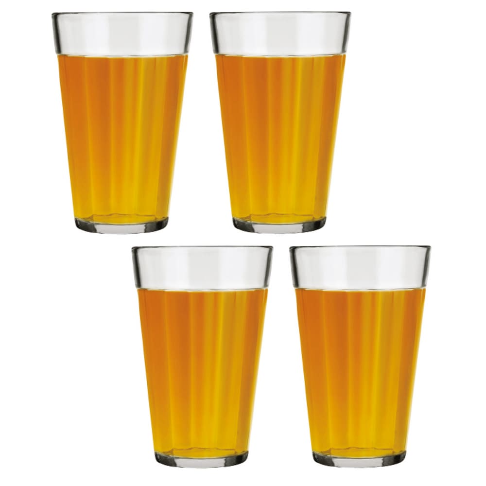 Kit 4 Copo Americano Vidro Long Drink 450ml Cristal Nadir