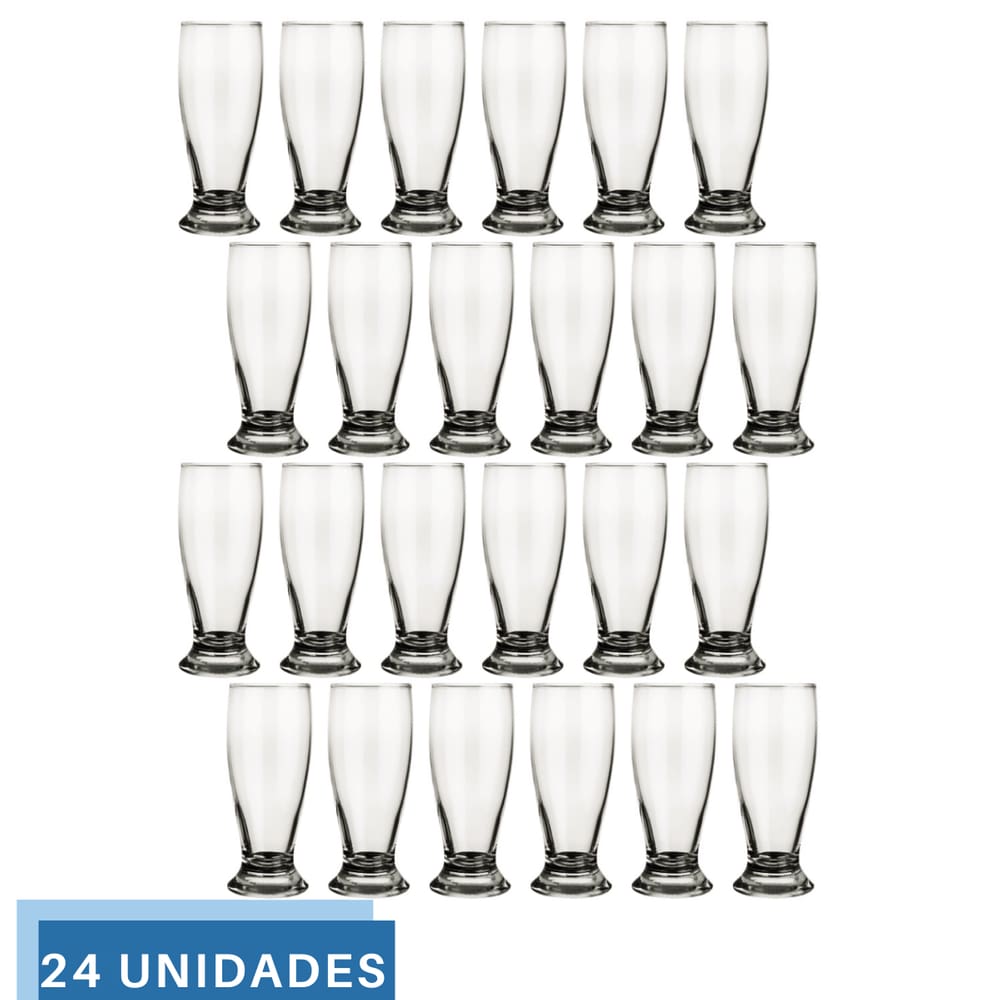 Jogo 24 Copo 200ml Munich Cerveja Bar Restaurante Chopp Nadir