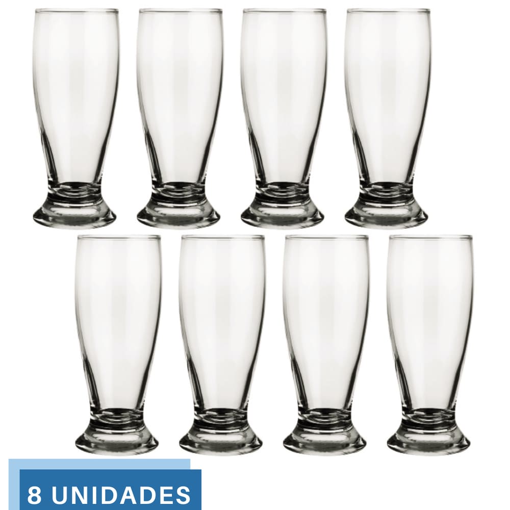 Jogo 8 Copo 200ml Munich Cerveja Bar Restaurante Chopp Nadir