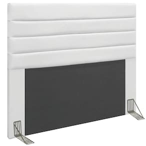 Cabeceira Rubi Cama Box Casal 140cm Corino Branco