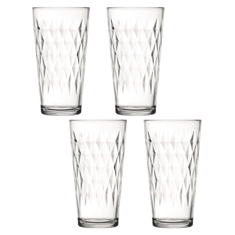 Copo Vidro 350ml Vitrage Suco Agua Glamour Luxo Nadir - 4 Un