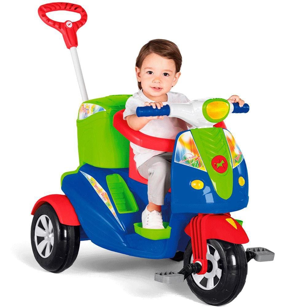 Moto Uno Passeio E Pedal Com Som Calesita Ref:1035