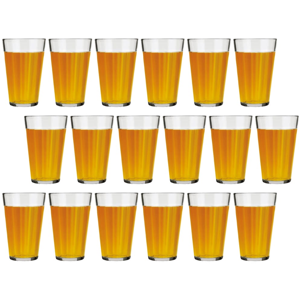 Kit 18 Copo Americano Vidro Long Drink 450ml Cristal Nadir