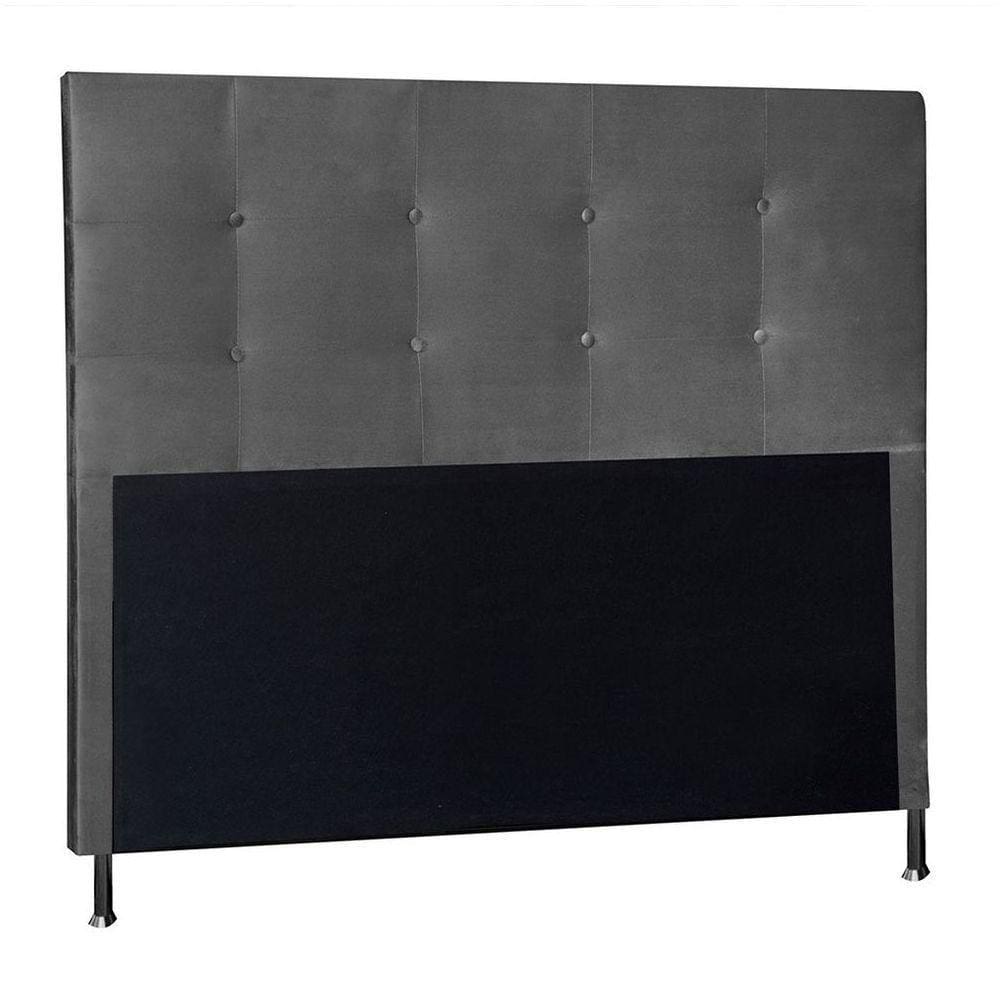 Cabeceira Queen 1,60m Berlim Suede Cinza