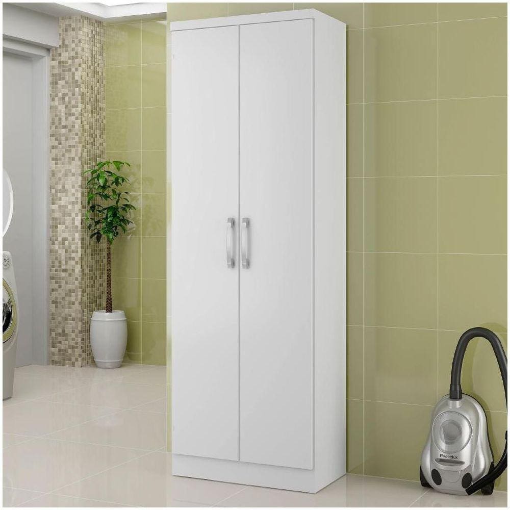 Armário Utilitário Multiuso 2 Portas Branco Carraro