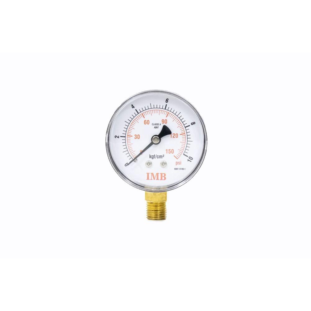 Manômetro Medidor De Pressão 150 Psi X 1/4 Npt Ivm Italy