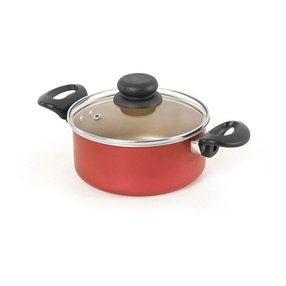 Caçarola Antiaderente Cereja e Creme 20 cm