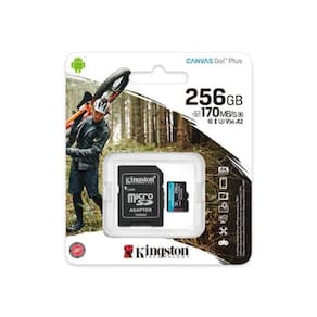 Cartão De Memória Micro Sdxc 256Gb 4K Kingston Sdcg3/256Gb