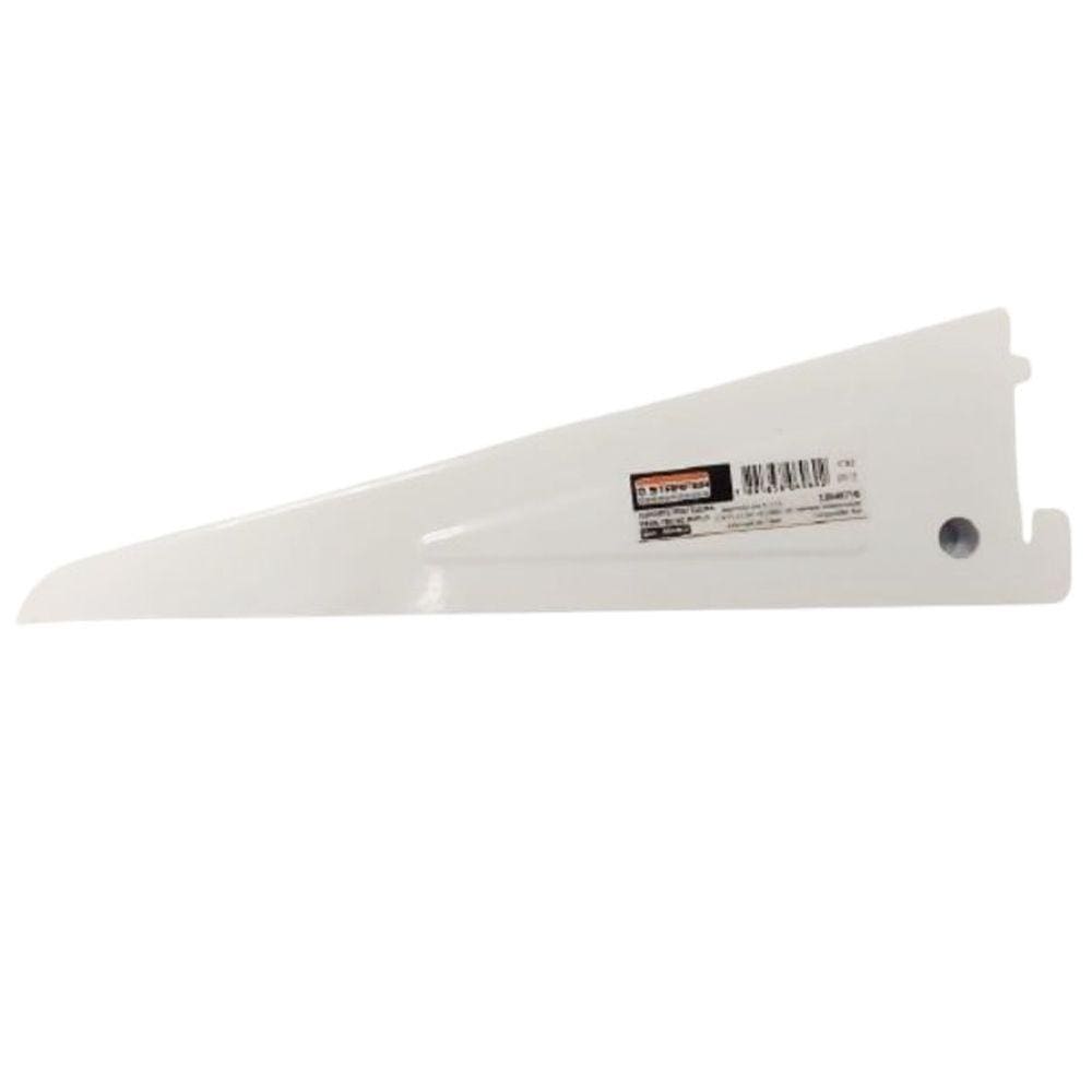Suporte Duplo para Trilho Prateleira Branco Aço 22cm - Starfer
