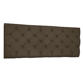 Cabeceira Painel Capitonê Solteiro 0,90m Jade Suede Cor Marrom