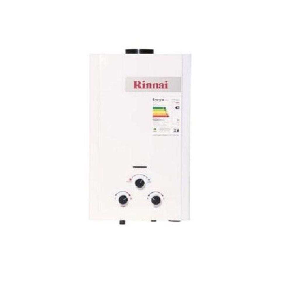 Aquecedor Branco Gás Gn Autom Analóg Rinnai Reum110Cfhbne