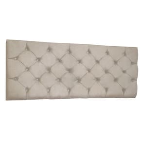 Cabeceira Painel Capitonê Queen 1,60m Jade Suede - Pallazio Cor Bege
