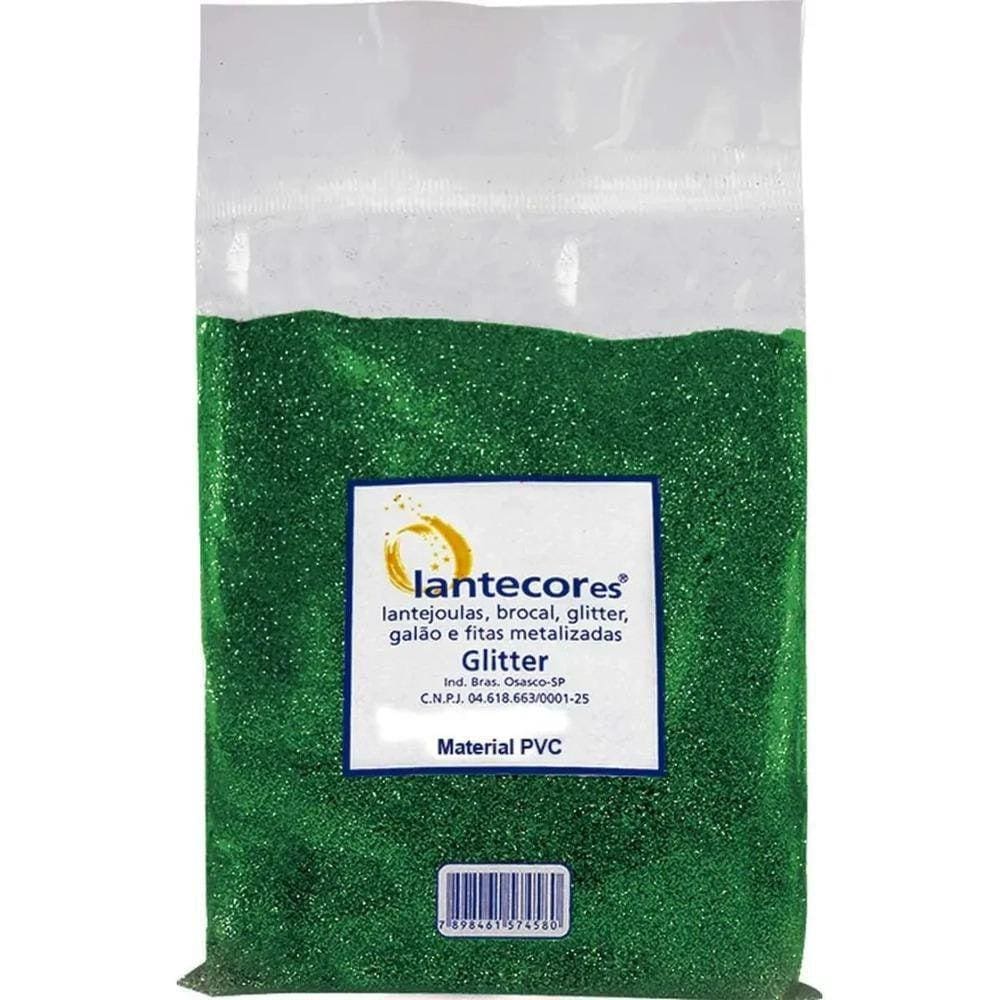 Glitter Pvc Verde 500G Pó Brilho - Decoração