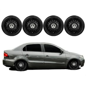 Jogo Calota Centro Roda Voyage Amarok Aro 14 15 4 Furos Pto