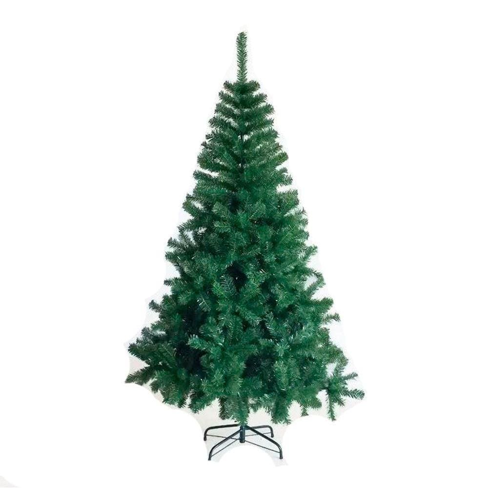 Árvore Natal De Luxo Verde 1,50M 320 Verde Decoração Natal