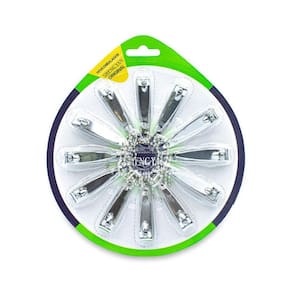 Kit 12 Alicate Cortador De Unha Pequeno Com Lixa Para Pé/Mão