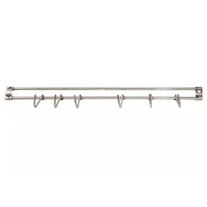 Suporte Parede Inox 6 Ganchos P/ Utensílios - Mimo Style