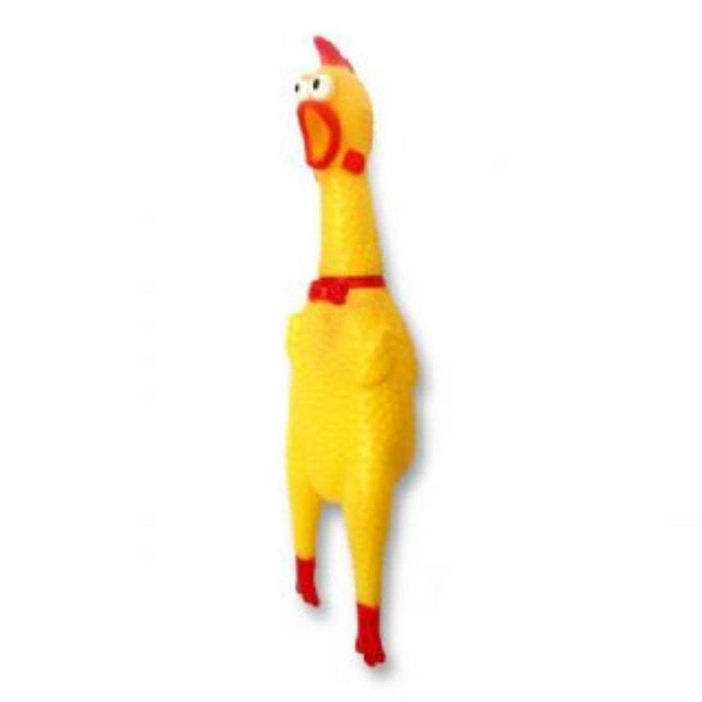 Frango De Borracha Brinquedo Para Pet Cães Com Apito