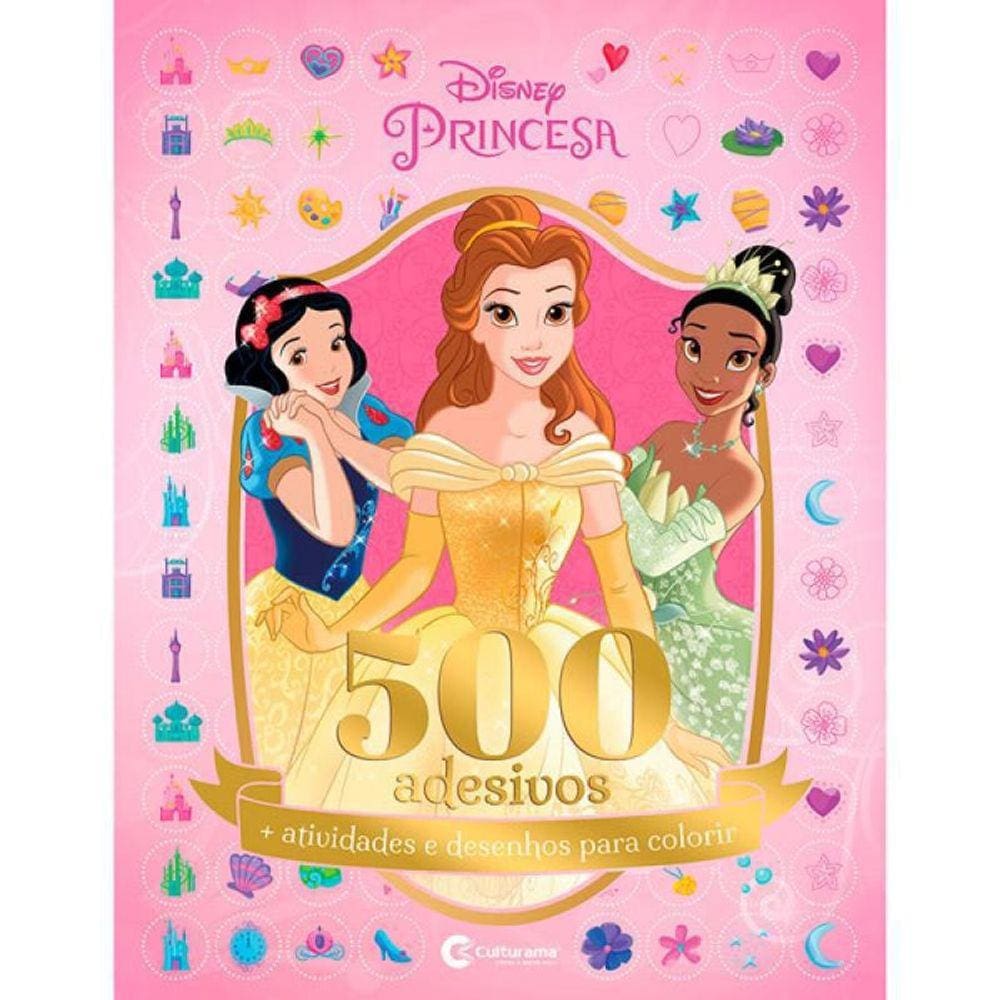 Livro 500 Adesivos Princesa