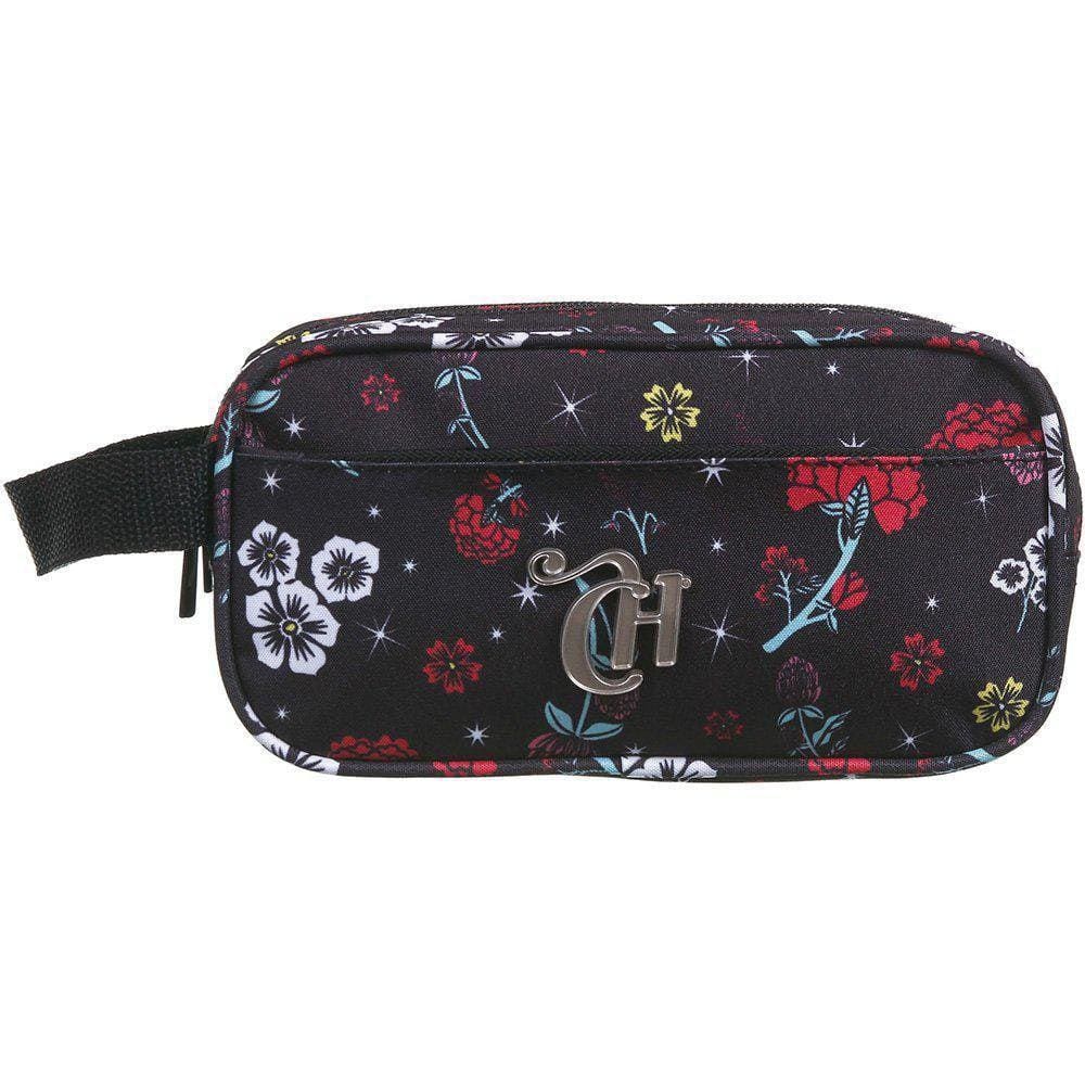 Estojo Necessaire Triplo Juvenil Flores Capricho