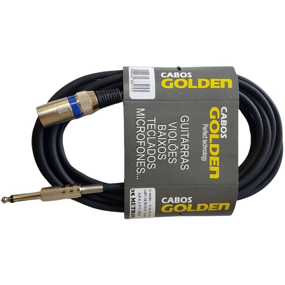 Cabo De Microfone Stand Xlr M X P10 Metal Dupla Blindagem